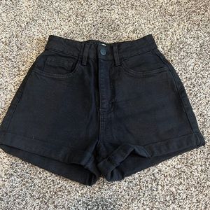 NWOT cotton on black high rise shorts